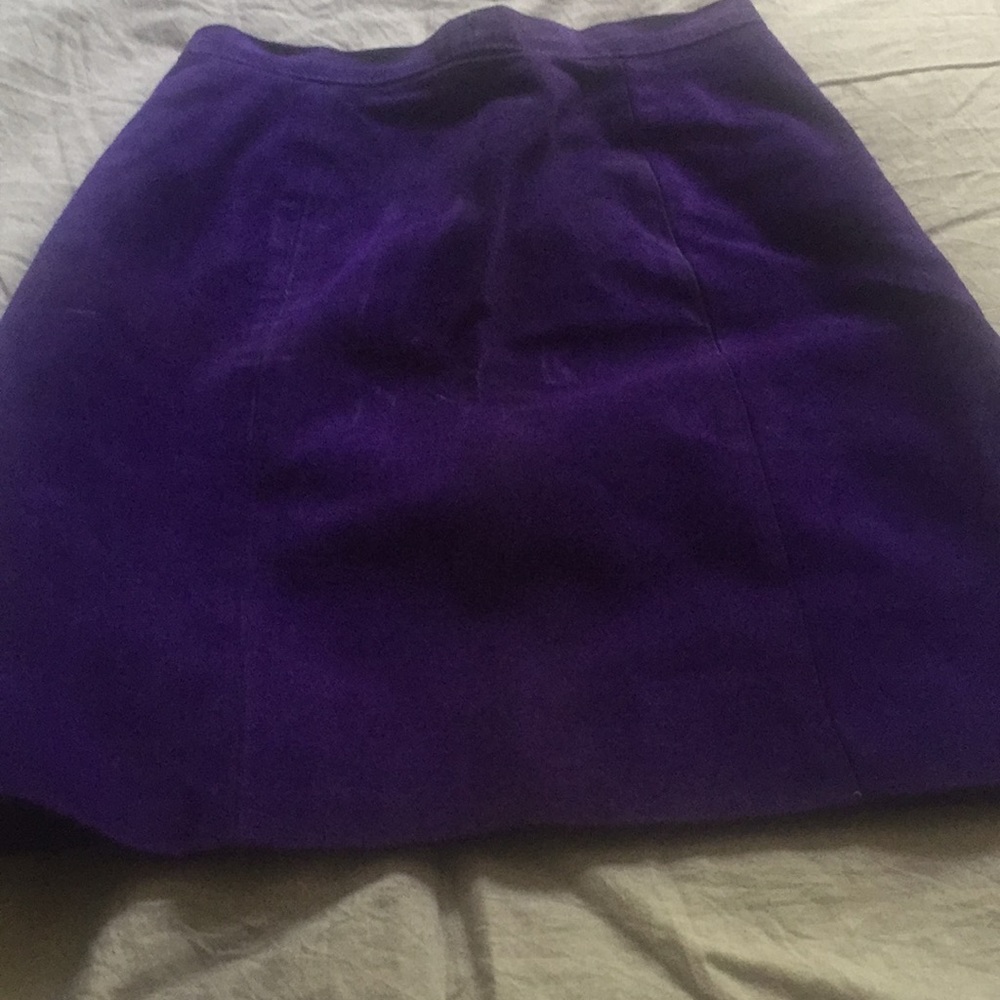 Vintage blue violet mini skirt